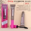BINGBRUSH Mascara Tintada Engrosante para Cejas, Brow Fast Sculpt, Impermeable,