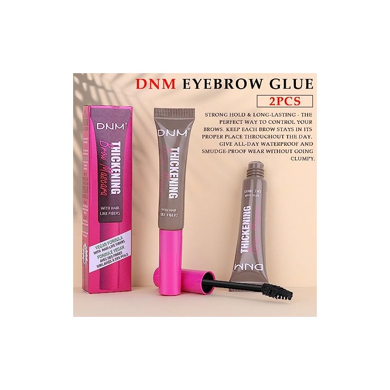 BINGBRUSH Mascara Tintada Engrosante para Cejas, Brow Fast Sculpt, Impermeable,