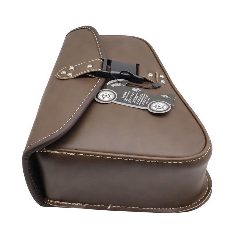 SZYUMO Motorcycle Saddle Bag Side Tool Bag PU Leather Tool