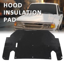 G-PLUS Hood Insulation Pad 1/2" with Clips Compatible with Ford Ranger 1993-1997 Black