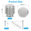 PATIKIL 1 Inch Dia. Cabinet Knobs, 10pcs Knurled Drawer Round