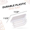 Prescott Plastics 1.5" Inch Square Plastic Plug Insert (4 Pack),