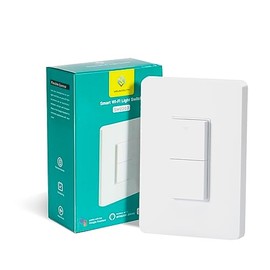 Zigbee Smart Switch no Neutral Required Smart Light Switch Compatible with Alexa, SmartThings and Work with Google Home 2Load White