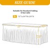 Little Funny 2 Pack White Spandex Tablecloth for 6 Foot