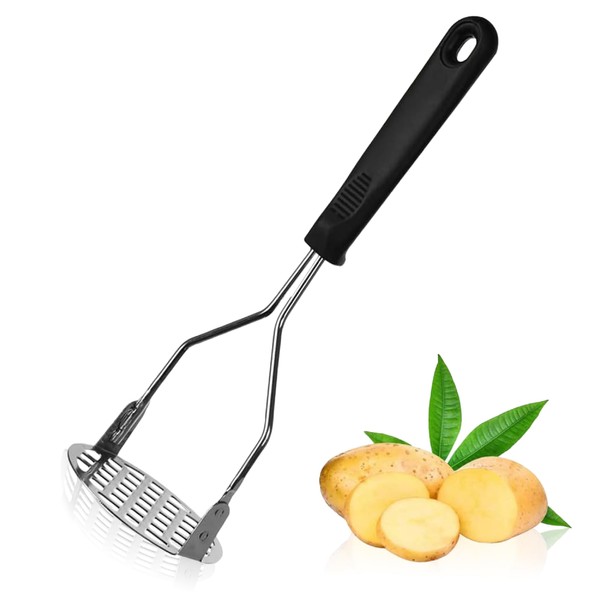 Potato Masher Stainless Steel Potato Ricer with Soft Grip Non-Slip