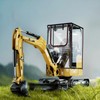 Upgraded Mini Excavator Cover, Waterproof Small Excavator Cover, Clear Enclosure