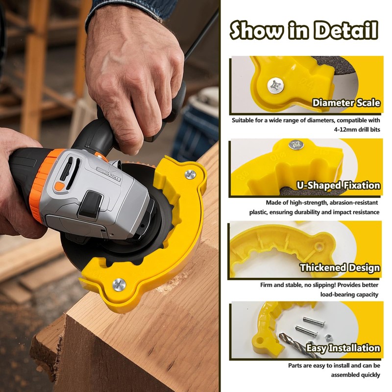 2 Pack Drill Bit Sharpener for All Bits - Multipurpose
