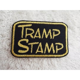 Unbranded Tramp Stamp 3-1/4" Embroidery Iron-on Patch (E29)