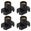 PATIKIL E12 Base LED Bulb Lamp Holder, 4 Pcs Heat