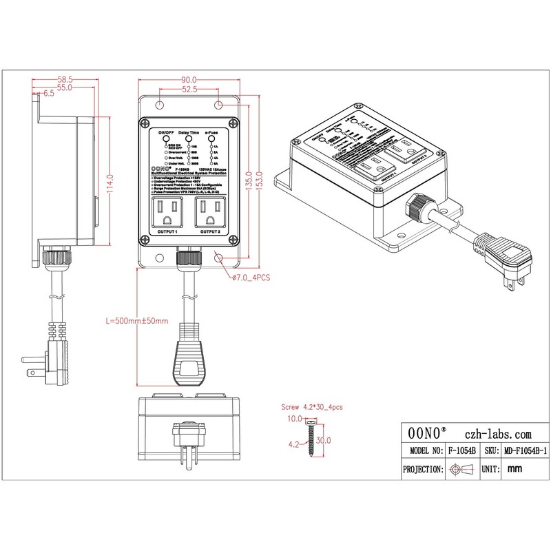 Multifunctional Electrical System Protection Device for Home Appliances, Laboratory Testing