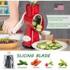Eleko Meyar Cheese Grater with Handle, Multifunctional Manual Rotary Cheese