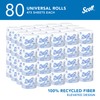 Scott Professional 100% Recycled Fiber Standard Roll Bulk Toilet Paper