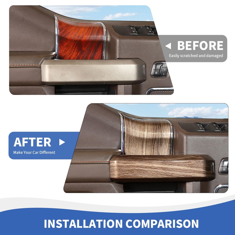 RAZPOY for F150 Inner Door Handles Covers & Door Handle