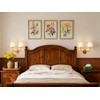 PERMO Vintage Sconce Gold 2 Lights Wall Sconces with Pleated