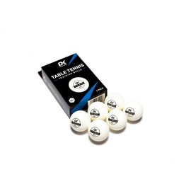 Darius Knight DK Training 40+ Professional Table Tennis Balls - Pack of 6 - White - ITTF Standards Ping Pong Balls