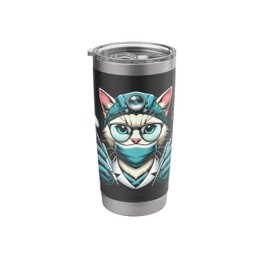 Cat Dentistry Dental Teeth Doctor Stainless Steel Insulated Tumbler
