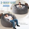 Homguava 5FT Bean Bag Chair Giant BeanBag with Memory Foam