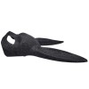 Glitter Bunny Mask Tall Ears Elastic Strap Rabbit Costume Black