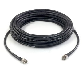 Custom Cable Connection 10 Foot Belden 1694A 6G HD-SDI RG6 BNC Cable (75 Ohm) Black Jacket