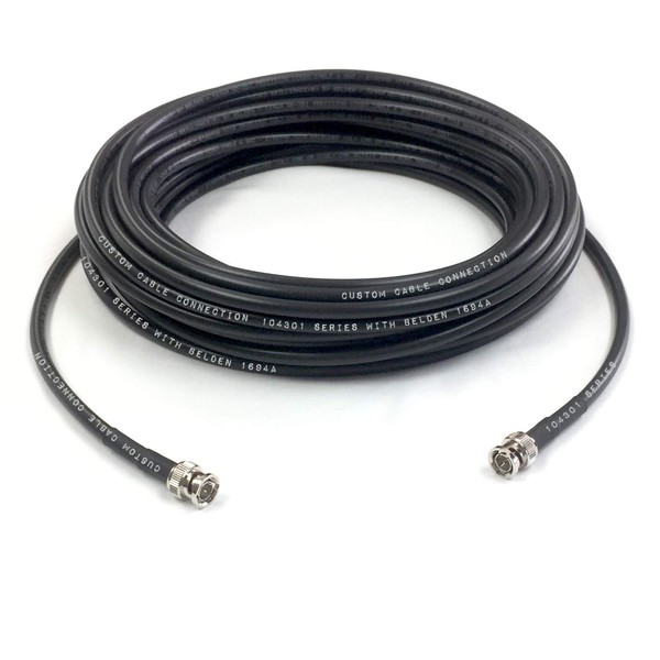 Custom Cable Connection 10 Foot Belden 1694A 6G HD-SDI RG6