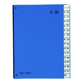 Pagna Pagna Pultordner Color (Pultmappe, 32 Fächer, 1-31) blau