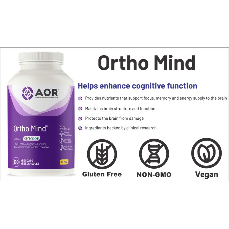 AOR - Ortho Mind - 180 Capsules - Helps Enhance