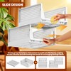 Mavivegue 5 Pack Stackable Closet Storage, Plastic Drawer Basket,Closet Organizers