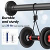 Ycinadou Black Shower Curtain Rod Tension 30 to 80 Inch,1