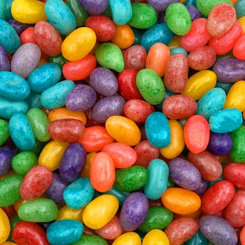Sunny Island Assorted Fruit Speckled Jelly Beans, Chewy Candy, 3
