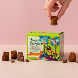Monty Bojangles Pistachio Marooned | 3 Gift Boxes - Choose from 10 Flavours | Cocoa Dusted Truffles, 3 x 100g (Gift Pack 300g)