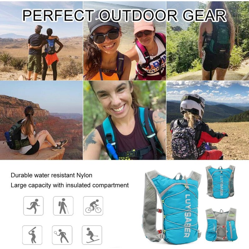 Running Backpacks, Lightweight Running Hydration Vest Backpack with Reflective Design,