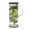 FORLIFE LUCENT Glass Iced Tea Jug with Capsule Infuser, 48-Ounce,