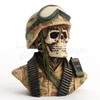 Veronese Design 2 3/4 Inch Military Skeleton Half Bust Miniature