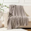 Battilo Light Grey Throw Blanket for Sofa Couch Bed, Woven
