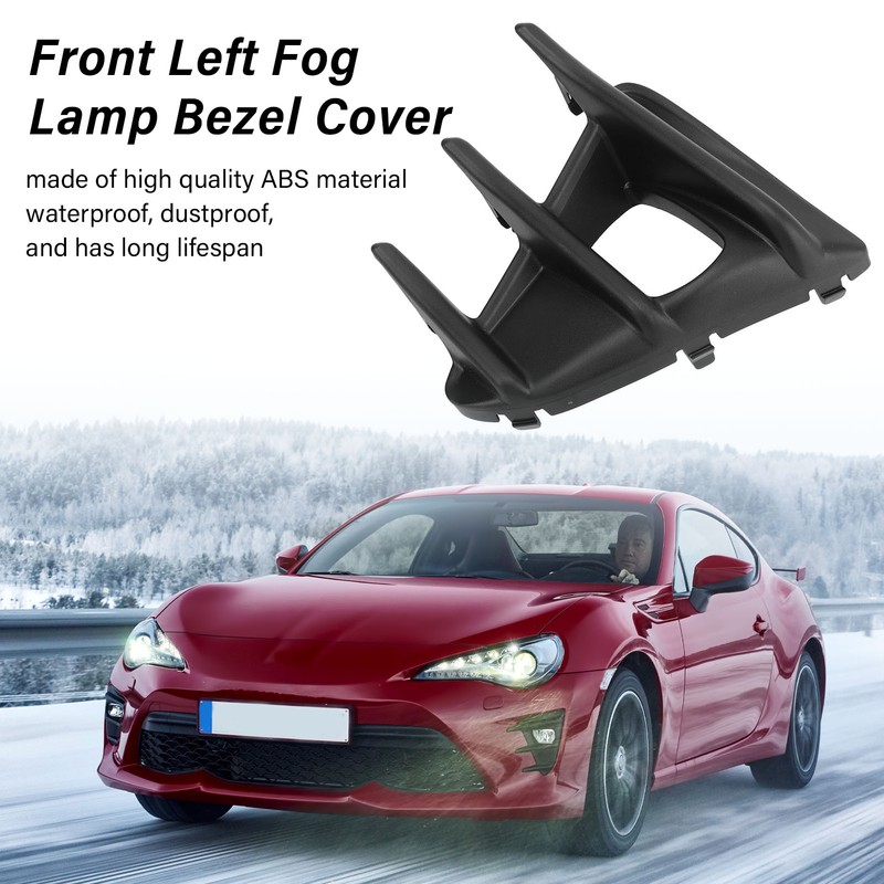 Front Left Fog Lamp Bezel Cover High Strength Bumper Fog