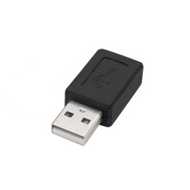CABLEPELADO Mini USB Female to USB Male USB Female to Male Inverted USB Extender Male to Female Aluminum USB 3.1 Black
