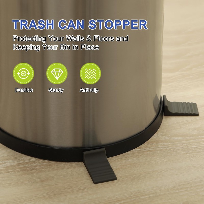 LANMU Trash Can Wall Protector and Stop Moving Backward, 4