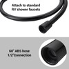 RV Shower Head with Hose - Non-Metallic Outdoor RV Shower