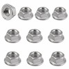 10pcs M10 Hex Flange Nuts Serrated Hex Flange Lock Nuts