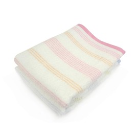 コスギゼン(Kosugizen) バスタオル 泉州タオル プリズムボーダー2色セット 62×120㎝ 2枚入