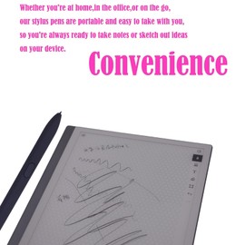 Stylus Pen for Remarkable 2,Replacement Pen for Remarkable 2 Tablet,EMR Stylus with Palm Rejection,Compatible Remarkable 1,4096 Pressure Levels,Includes Pen Tips(Black)