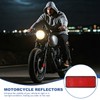 PATIKIL Rectangle Rear Reflectors, 2 Pcs Safety Reflective Warning Reflector