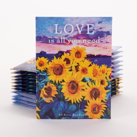 ove is All You Need! 25 All Sorts Sunflower Seed Packets for Planting - Helianthus Flower Seeds - Garden Seed to Grow Live Plants - A Beautiful Valentine's Day Gift - Bentley Seed Co.