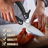 DRAGON RIOT Poultry Shears, Sharp Kitchen Scissors Heavy Duty, Black