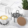 Aowced Drink Absorbent Coasters with Holder Set of 6, Ceramic