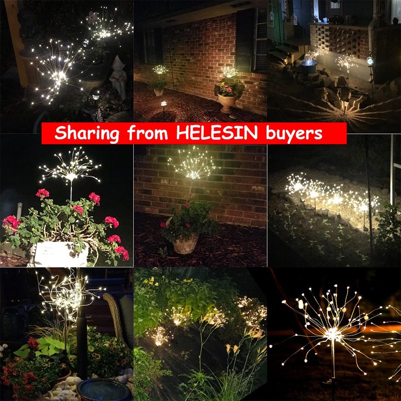 Fireworks light warm white