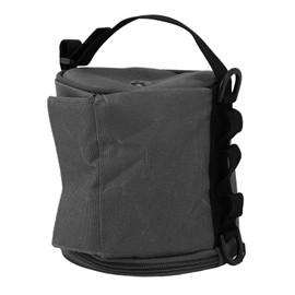 Hanging Toilet Paper Holder Oxford Cloth Pearl Cotton Waterproof Portable Tissue Roll Paper Dispenser Case for Outdoor Hiking Camping Tent Black