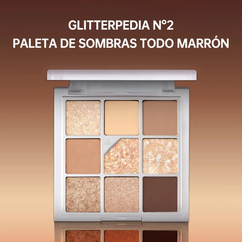 Unleashia Paleta Ojos Iluminada N°2 All Of Brown 9 Tonos