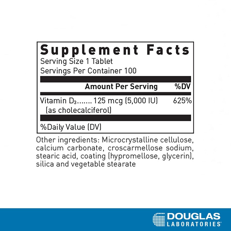 Douglas Laboratories Vitamin D (5,000 I.U.) | Vitamin D3 Supplement
