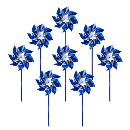 Muka 25 PCS NO Excuse for Child Abuse Blue Pinwheel 12" Height, 7 Inch Dia 100% Recyclable